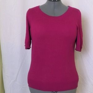 Talbots Short Sleeve Berry Sweater Medium